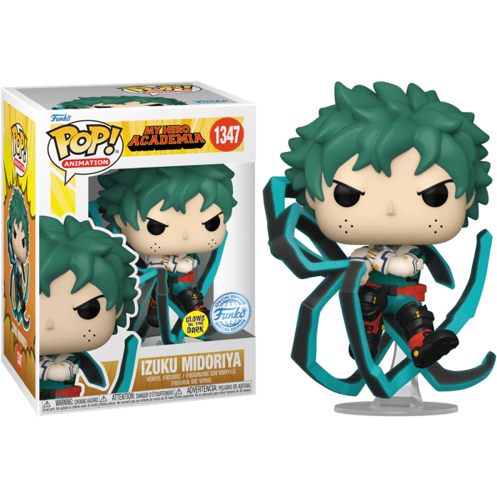 My Hero Academia POP! Animation Vinyl Figure Izuku Midoriya with Blackwhip Glow in the Dark Limited 9 cm