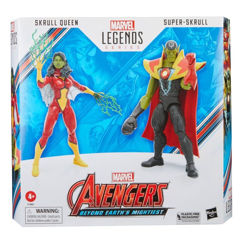 Avengers Marvel Legends Action Figures Skrull Queen & Super-Skrull 15 cm