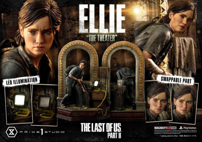 The Last of Us Part II Ultimate Premium Masterline Series Statue 1/4 Ellie "The Theater" Bonus Version 58 cm - immagine 3