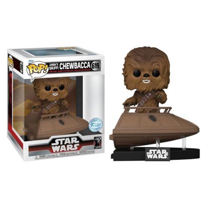 Star Wars Episode VI: Return of The Jedi POP! Star Wars 40th Anniversary Deluxe Vinyl Figure Chewbacca on Jabba's Skiff Limited 9 cm