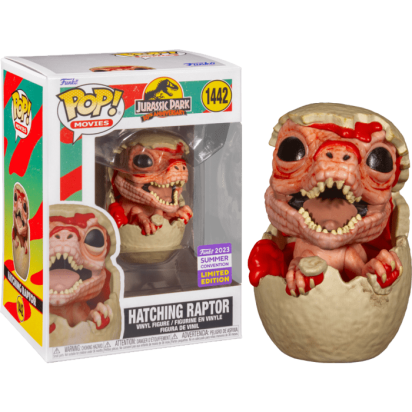 Jurassic Park Pop! Vinyl Figure Hatching Raptor Limited 9 cm (con bollino Summer Convention 2023)