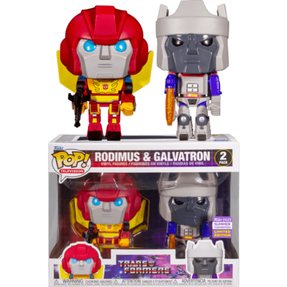 The Transformers (1984) Pop! 2-pack Vinyl Figures Rodimus & Galvatron Limited 9 cm (con bollino Summer Convention 2023)