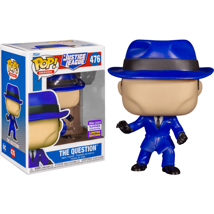 Justice League Pop! Vinyl Figure The Question Limited 9 cm (con bollino Summer Convention 2023)