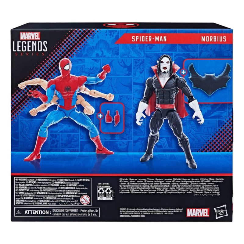 The Amazing Spider-Man Marvel Legends Action Figure 2-Pack Spider-Man & Morbius 15 cm - immagine 2