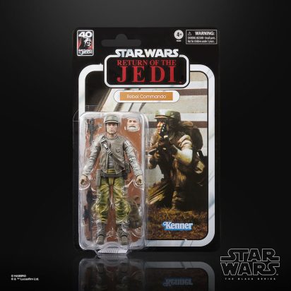 Star Wars Episode VI 40th Anniversary Black Series Action Figure Rebel Commando 15 cm