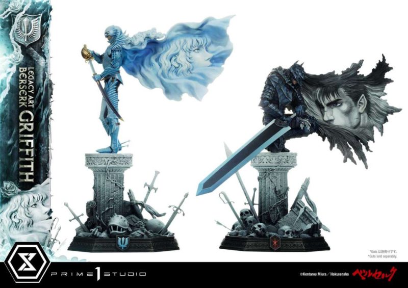 Berserk Legacy Art Kentaro Miura Statue Statue 1/6 Griffith Bonus Version 56 cm - immagine 7