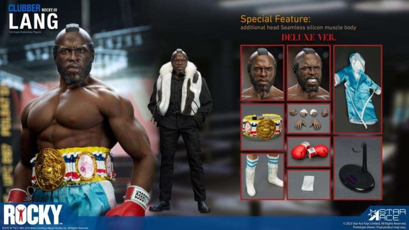 Rocky III Action Figure 1/6 Clubber Lang Deluxe Version 30 cm - immagine 4