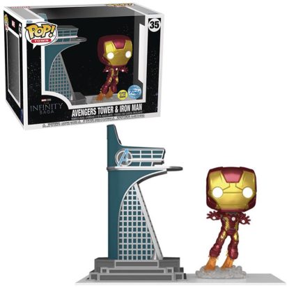 Avengers Infinity Saga POP! Vinyl Figure Avengers Tower & Iron Man Glow in the Dark Limited 16 cm