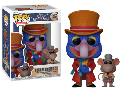 The Muppet Christmas Carol POP! Disney Vinyl Figure Charles Dickens (Gonzo) w/Rizzo 9 cm