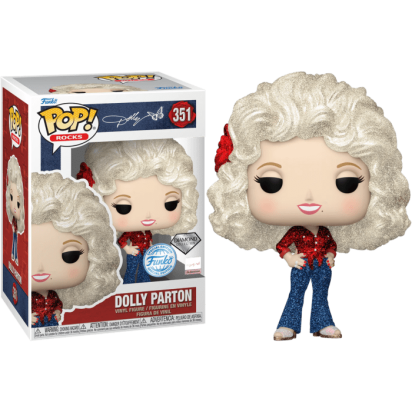 Dolly Parton POP! Rocks Vinyl Figure Dolly Parton ('77 tour) Diamond Glitter Limited 9 cm