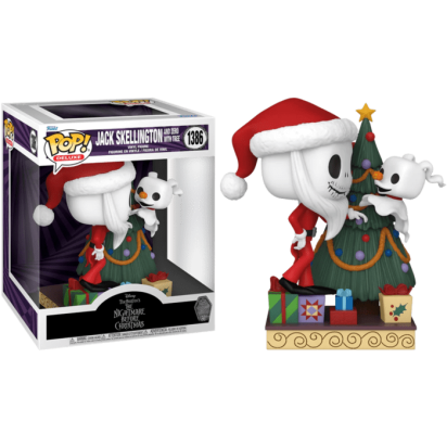 Nightmare before Christmas 30th POP! Deluxe Vinyl Figure Jack & Zero w/Tree 9 cm