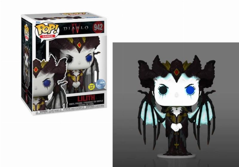 Diablo 4 POP! Games Super Sized Vinyl Figure Lilith Glow in the Dark Limited 15 cm