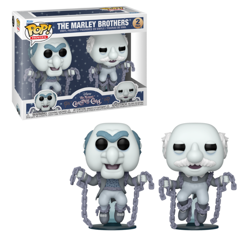 The Muppet Christmas Carol POP! Vinyl Figures 2-Pack Marley Brothers 9 cm