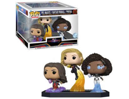 The Marvels POP! Moment Vinyl Figure Captain Marvel, Ms Marvel & Photon Limited