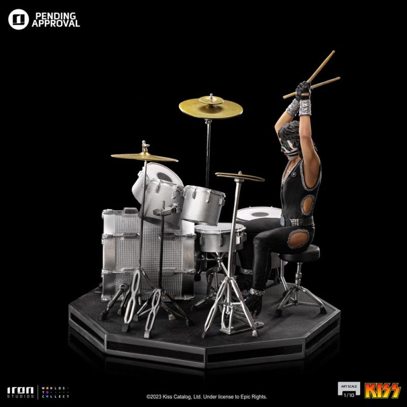 Kiss Art Scale Statue 1/10 Peter Criss Limited Edtition 22 cm - immagine 2