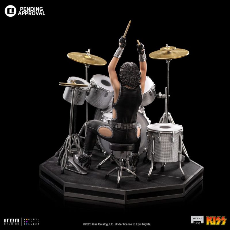 Kiss Art Scale Statue 1/10 Peter Criss Limited Edtition 22 cm - immagine 3