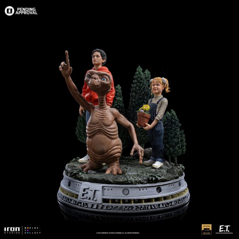 E.T. The Extra-Terrestrial Deluxe Art Scale Statue 1/10 E.T., Elliot and Gertie 19 cm - immagine 2