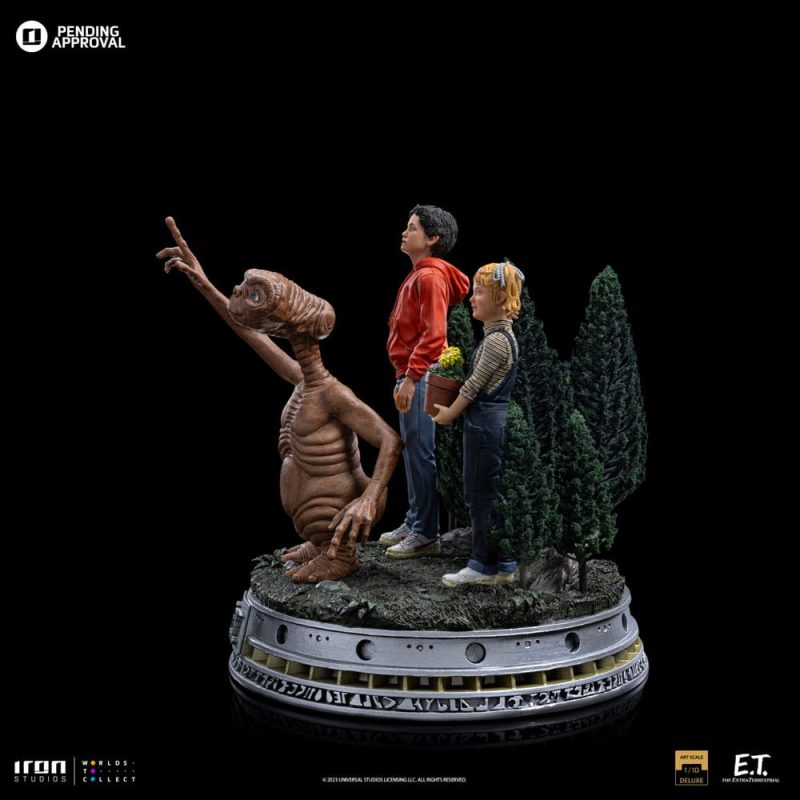 E.T. The Extra-Terrestrial Deluxe Art Scale Statue 1/10 E.T., Elliot and Gertie 19 cm - immagine 4