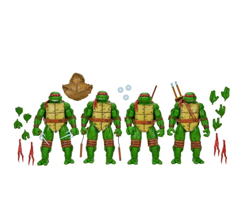 Teenage Mutant Ninja Turtles (Mirage Comics) Action Figures 4-Pack Leonardo, Raphael, Michelangelo, & Donatello 18 cm