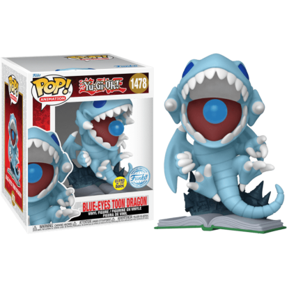 Yu-Gi-Oh! Pop! Animation Supersized Vinyl Figure Blue Eyes Toon Dragon Glow in The Dark Limited 15 cm