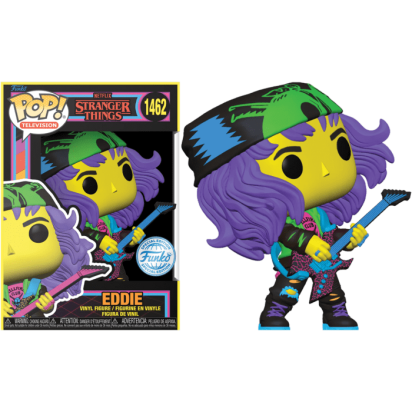 Stranger Things POP! Town Vinyl Figure Eddie with Guitar Blacklight Limited 9 cm