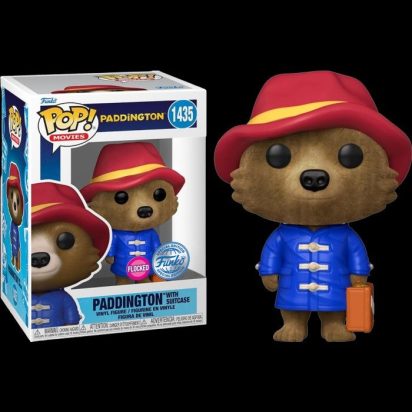 Paddington POP! Movies Vinyl Figures Paddington with Suitcase Flocked Limited 9 cm