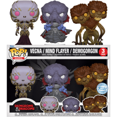 Dungeons & Dragons POP! 3-pack Vinyl Figure Vecna, Mind Flayer & Demogorgon Limited 9 cm