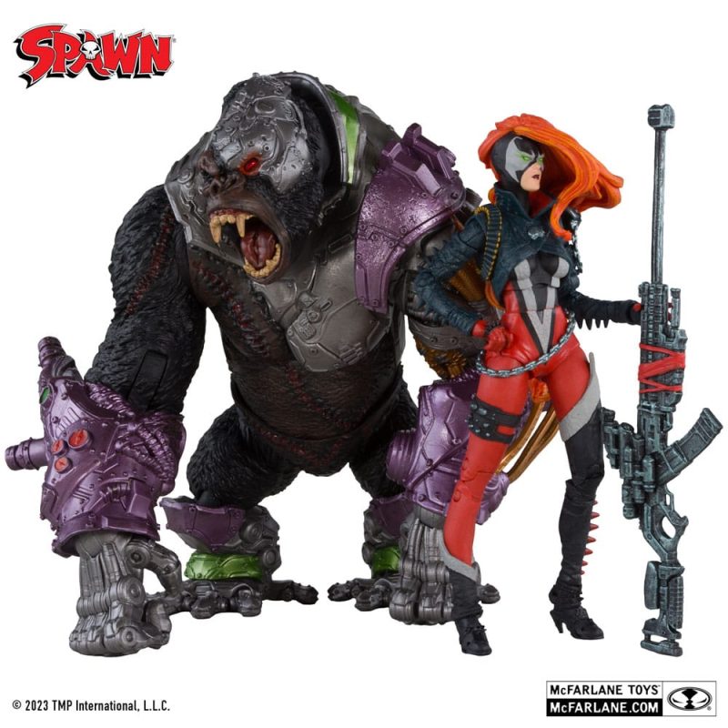 Spawn Action Figures Pack of 2 She Spawn & Cygor (Gold Label) 18 cm - immagine 3