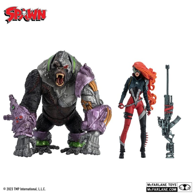 Spawn Action Figures Pack of 2 She Spawn & Cygor (Gold Label) 18 cm - immagine 2