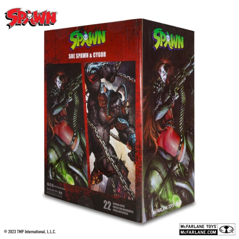 Spawn Action Figures Pack of 2 She Spawn & Cygor (Gold Label) 18 cm - immagine 4