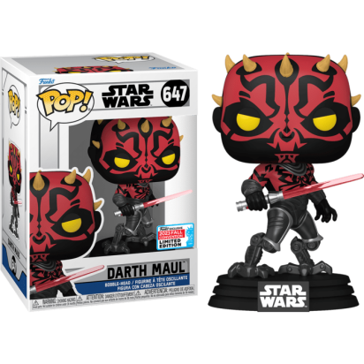 Star Wars: The Clone Wars Pop! Vinyl Figure Darth Maul Limited 9 cm (con bollino Fall Convention 2023)