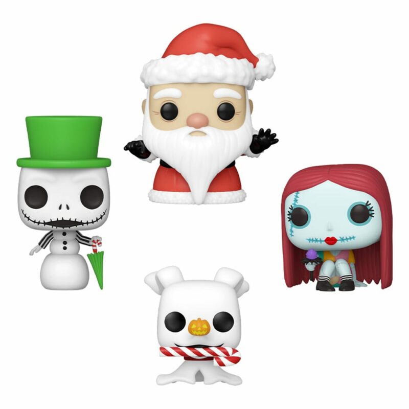 Nightmare before Christmas Pocket POP! Vinyl Figure 4-Pack Tree Holiday 4 cm - immagine 2