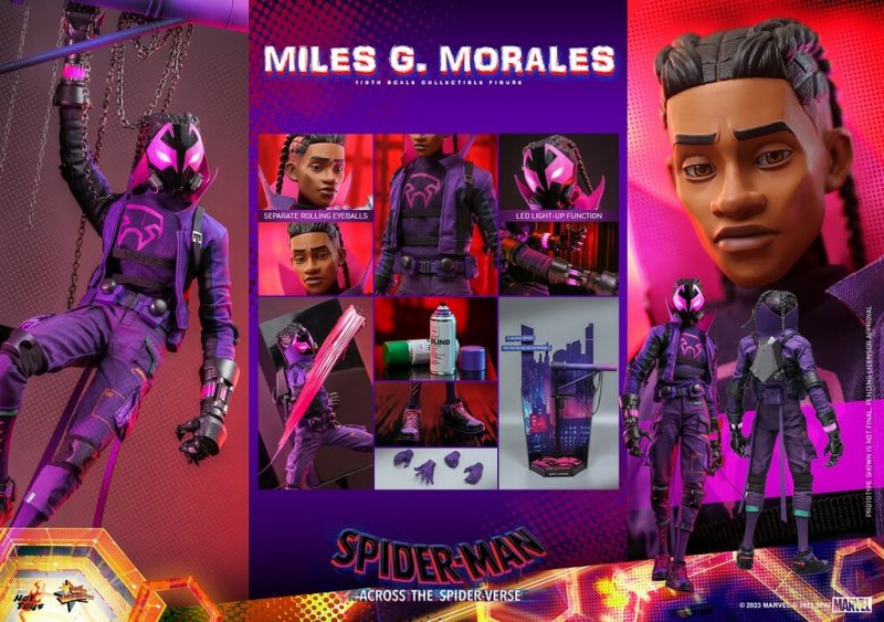 Spider-Man: Across the Spider-Verse Movie Masterpiece Action Figure 1/6 Miles G. Morales 29 cm - immagine 6
