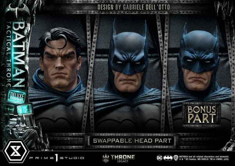 DC Comics Throne Legacy Collection Statue 1/3 Batman Tactical Throne Deluxe Bonus Version 57 cm - immagine 8