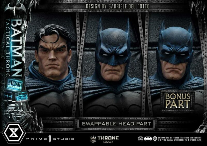 DC Comics Throne Legacy Collection Statue 1/3 Batman Tactical Throne Ultimate Bonus Version 57 cm - immagine 3