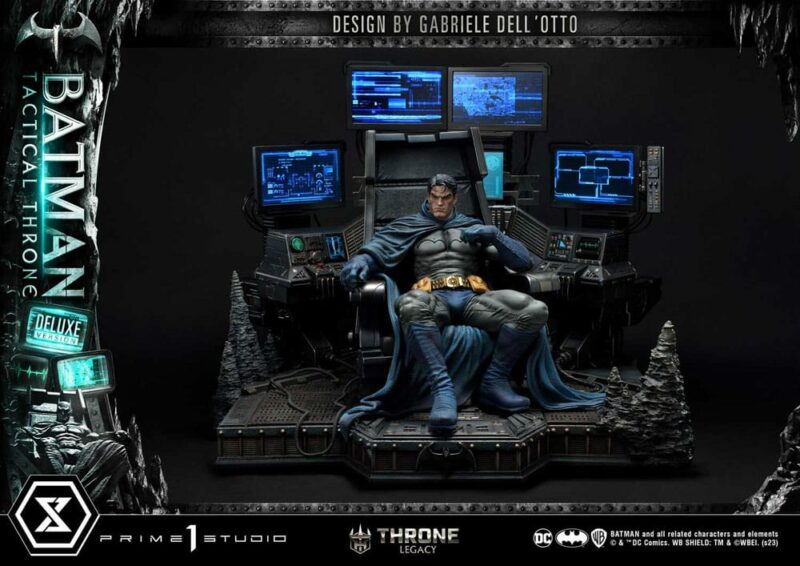 DC Comics Throne Legacy Collection Statue 1/3 Batman Tactical Throne Deluxe Bonus Version 57 cm - immagine 2