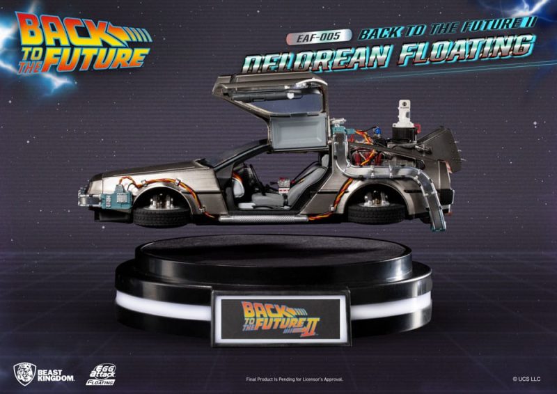 Back to the Future Egg Attack Floating Statue Back to the Future II DeLorean Standard Version 20 cm - immagine 2