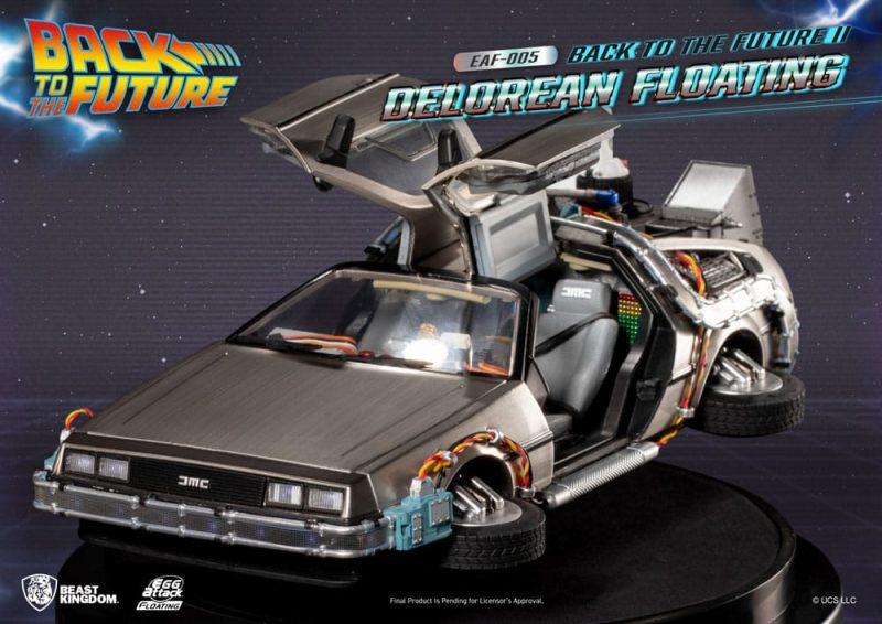 Back to the Future Egg Attack Floating Statue Back to the Future II DeLorean Standard Version 20 cm - immagine 4