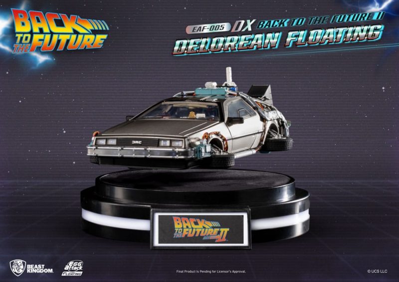 Back to the Future Egg Attack Floating Statue Back to the Future II DeLorean Deluxe Version 20 cm - immagine 2