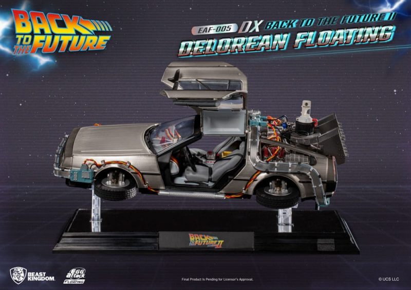Back to the Future Egg Attack Floating Statue Back to the Future II DeLorean Deluxe Version 20 cm - immagine 3