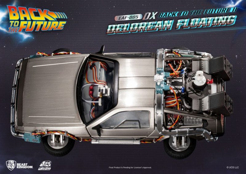 Back to the Future Egg Attack Floating Statue Back to the Future II DeLorean Deluxe Version 20 cm - immagine 4