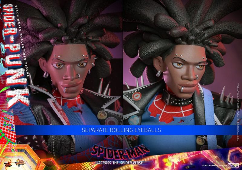 Spider-Man: Across the Spider-Verse Movie Masterpiece Action Figure 1/6 Spider-Punk 32 cm - immagine 5