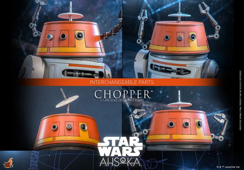 Star Wars: Ahsoka Action Figure 1/6 Chopper 18 cm - immagine 6