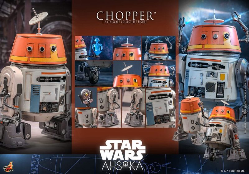 Star Wars: Ahsoka Action Figure 1/6 Chopper 18 cm - immagine 7
