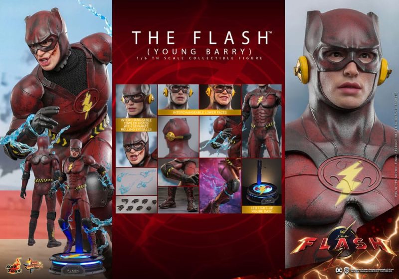 The Flash Movie Masterpiece Action Figure 1/6 The Flash (Young Barry) 30 cm - immagine 6