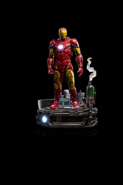 Marvel Deluxe Art Scale Statue 1/10 Iron Man Unleashed 23 cm