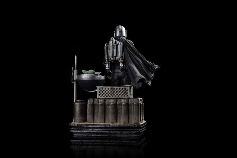 Star Wars The Mandalorian Scale Statue 1/10 Din Djarin and Din Grogu 21 cm - immagine 4