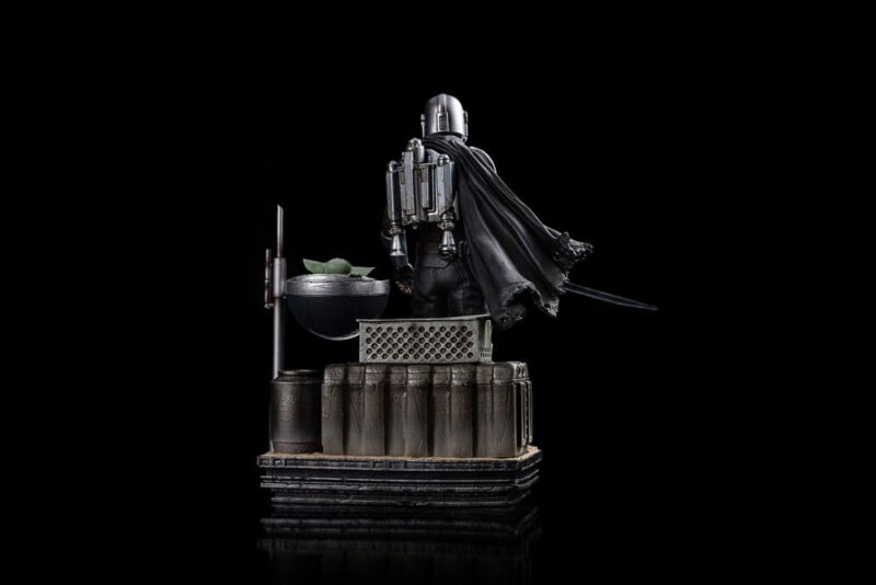 Star Wars The Mandalorian Scale Statue 1/10 Din Djarin and Din Grogu 21 cm - immagine 5