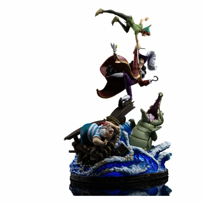 Disney Deluxe Art Scale Statue 1/10 Peter Pan vs. Hook 42 cm - immagine 2