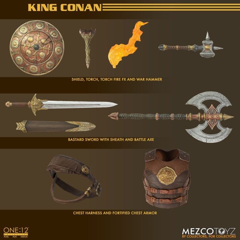 Conan the Barbarian Action Figure 1/12 King Conan 17 cm - immagine 4